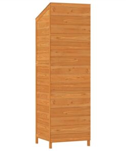 Garden Shed Brown 55x52x174.5 Cm Solid Wood Fir -Room Garden Shed Brown 55x52x174 5 cm Solid Wood Fir 515914 5