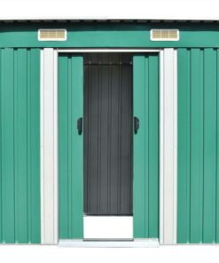 Garden Shed Green Metal 5 Garden Shed Green Metal -Room Garden Shed Green Metal 438430 3