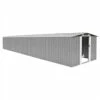 Garden Shed Grey 257x779x181 Cm Galvanised Steel