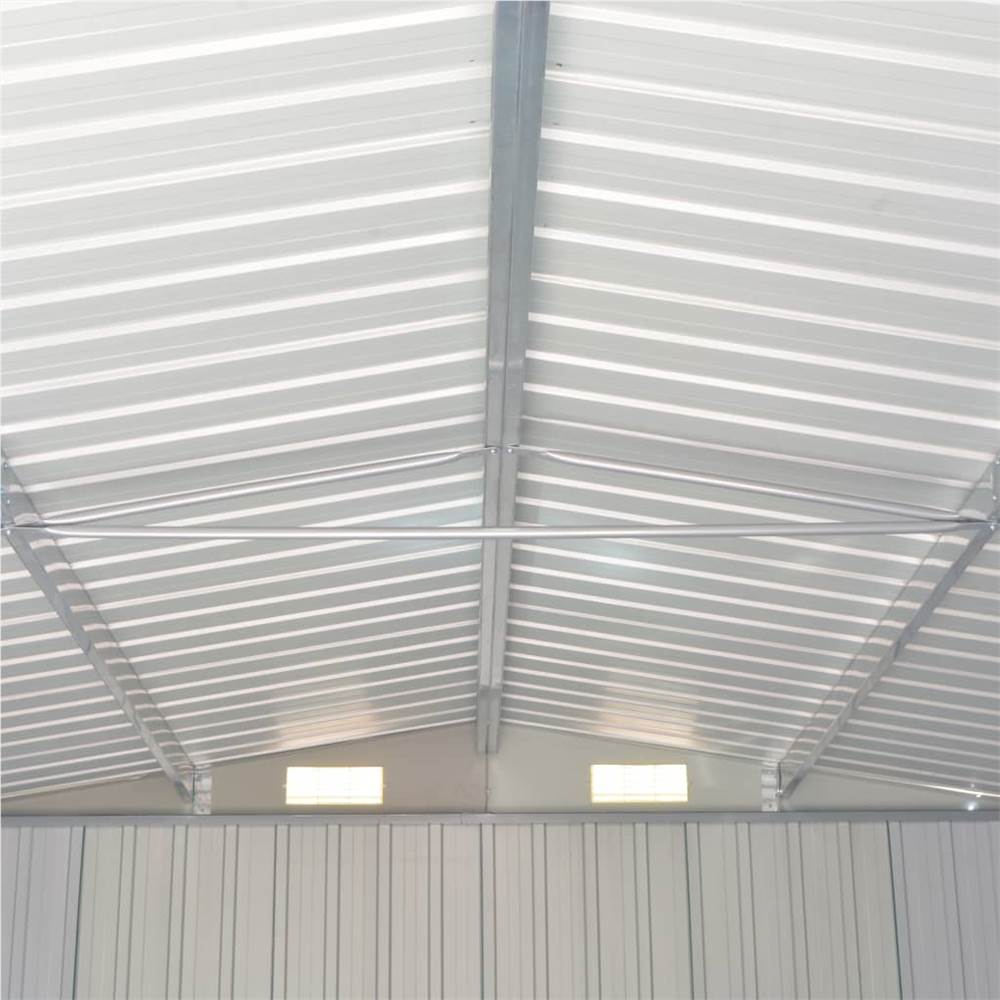 Garden Shed Grey 257x779x181 cm Galvanised steel Garden Shed Grey 257x779x181 Cm Galvanised Steel -Room Garden Shed Grey 257x779x181 cm Galvanised steel 467098 1