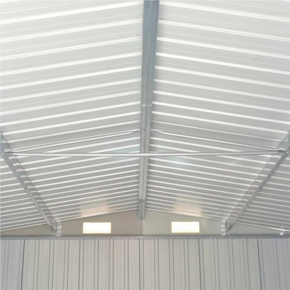 Garden Shed Grey 257x779x181 Cm Galvanised Steel - Image 2