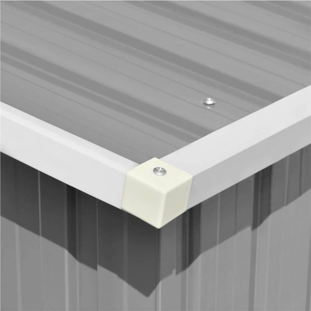 Garden Shed Grey 257x779x181 Cm Galvanised Steel - Image 3