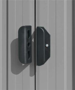 Garden Shed Grey 257x779x181 Cm Galvanised Steel 5 Garden Shed Grey 257x779x181 Cm Galvanised Steel -Room Garden Shed Grey 257x779x181 cm Galvanised steel 467098 3