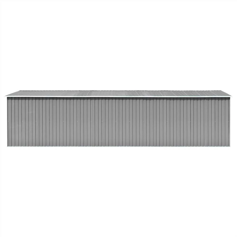 Garden Shed Grey 257x779x181 Cm Galvanised Steel - Image 6
