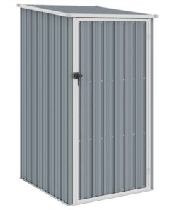 Garden Shed Grey 87x98x159 Cm Galvanised Steel