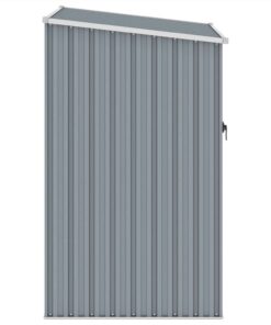 Garden Shed Grey 87x98x159 Cm Galvanised Steel -Room Garden Shed Grey 87x98x159 cm Galvanised Steel 441620 3