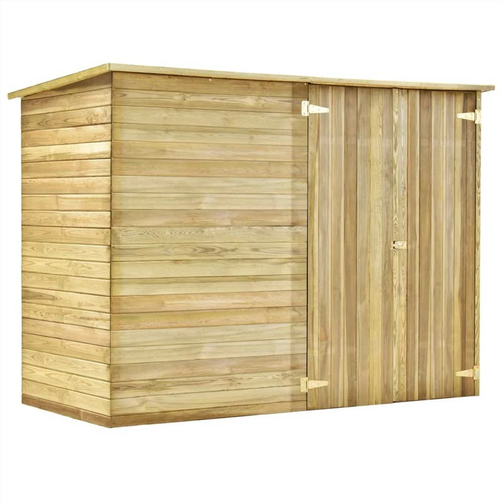 Garden Shed House 232x110x170 Cm Impregnated Pinewood - Image 2