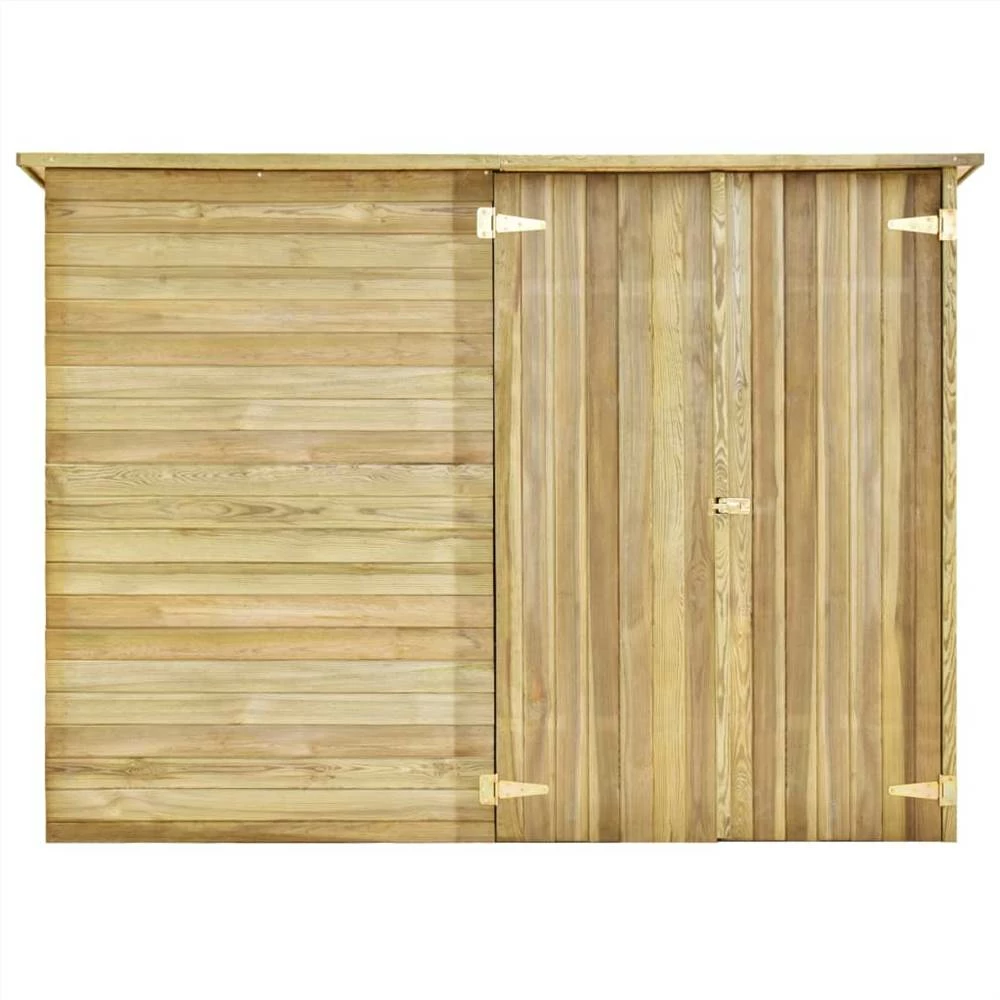 Garden Shed House 232x110x170 Cm Impregnated Pinewood - Image 5