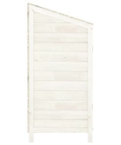 Garden Shed White 102x52x112 Cm Solid Wood Fir -Room Garden Shed White 102x52x112 cm Solid Wood Fir 513553 4