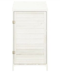 Garden Shed White 55x52x112 Cm Solid Wood Fir -Room Garden Shed White 55x52x112 cm Solid Wood Fir 513563 2
