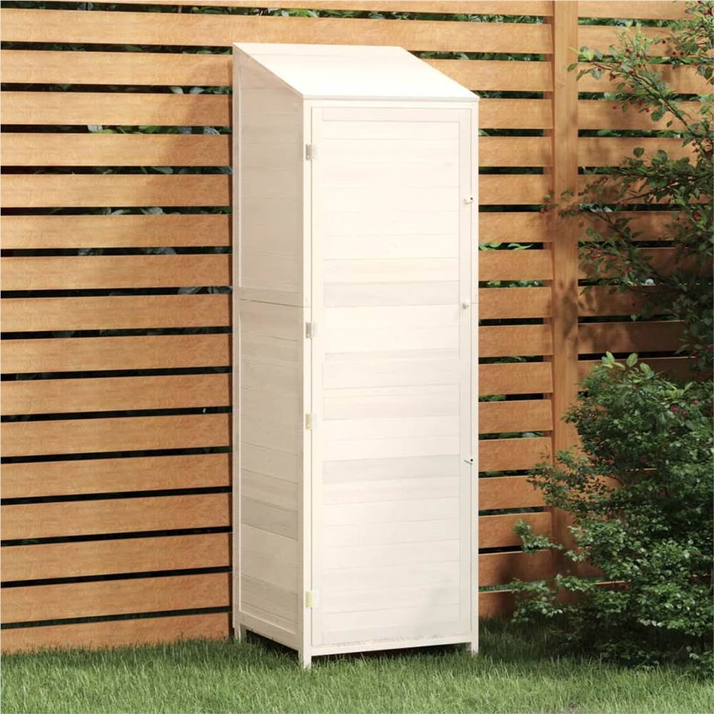 Garden Shed White 55x52x174.5 cm Solid Wood Fir Garden Shed White 55x52x174.5 Cm Solid Wood Fir -Room Garden Shed White 55x52x174 5 cm Solid Wood Fir 515926 0