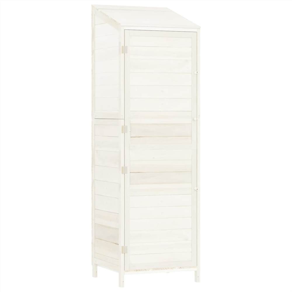 Garden Shed White 55x52x174.5 cm Solid Wood Fir Garden Shed White 55x52x174.5 Cm Solid Wood Fir -Room Garden Shed White 55x52x174 5 cm Solid Wood Fir 515926 1