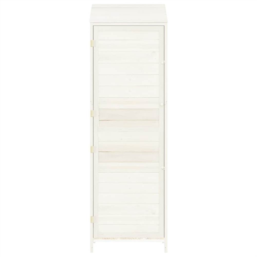 Garden Shed White 55x52x174.5 cm Solid Wood Fir Garden Shed White 55x52x174.5 Cm Solid Wood Fir -Room Garden Shed White 55x52x174 5 cm Solid Wood Fir 515926 3