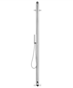 Garden Shower With Brown Base 230 Cm Stainless Steel -Room Garden Shower with Brown Base 230 cm Stainless Steel 507030 5