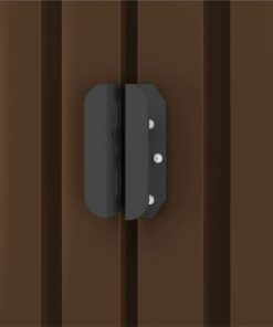 Garden Storage Shed Brown 204x132x186 Cm Steel -Room Garden Storage Shed Brown 204x132x186 cm Steel 453645 2