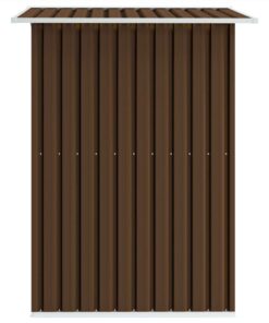 Garden Storage Shed Brown 204x132x186 Cm Steel -Room Garden Storage Shed Brown 204x132x186 cm Steel 453645 5