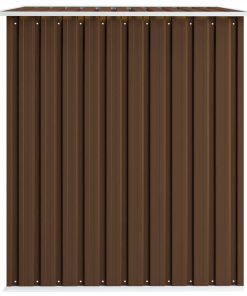 Garden Storage Shed Brown 257x205x178 Cm Steel 7 Garden Storage Shed Brown 257x205x178 Cm Steel -Room Garden Storage Shed Brown 257x205x178 cm Steel 441063 5