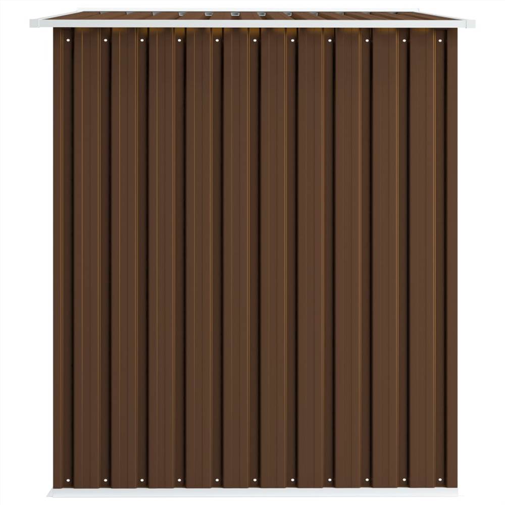 Garden Storage Shed Brown 257x205x178 cm Steel Garden Storage Shed Brown 257x205x178 Cm Steel -Room Garden Storage Shed Brown 257x205x178 cm Steel 441063 5