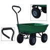 Garden Tipping Hand Cart 300 Kg 75L Green 2 Garden Tipping Hand Cart 300 Kg 75L Green -Room Garden Tipping Hand Cart 300 kg 75L Green 443650 0