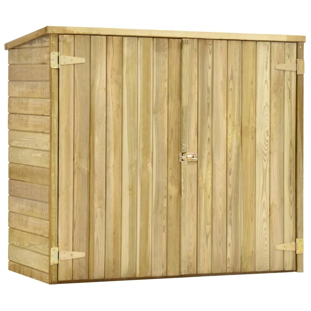 Garden Tool Shed 135x60x123 Cm Impregnated Pinewood - Image 2