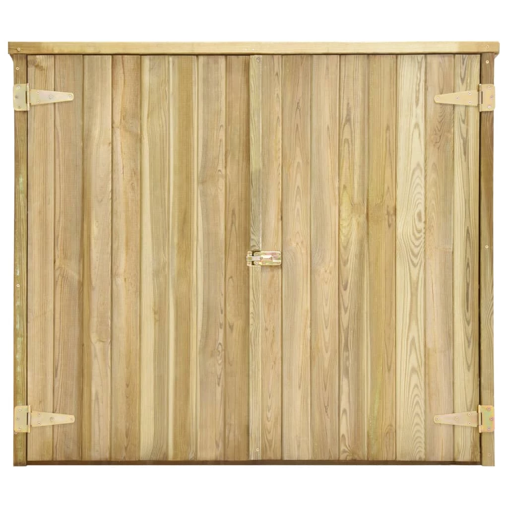 Garden Tool Shed 135x60x123 Cm Impregnated Pinewood - Image 4