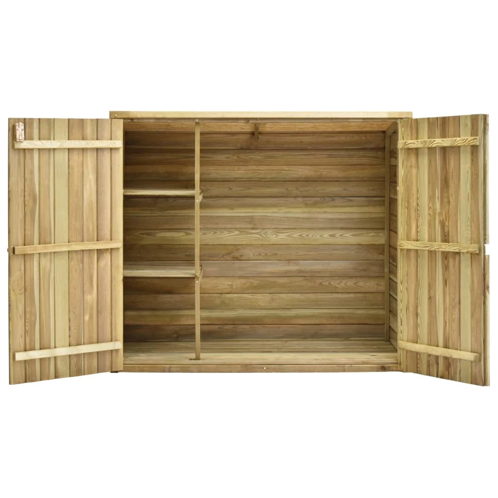 Garden Tool Shed 135x60x123 Cm Impregnated Pinewood - Image 5