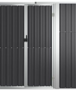 Garden Tool Shed Anthracite 161x89x161 Cm Galvanised Steel -Room Garden Tool Shed Anthracite 161x89x161 cm Galvanised Steel 516010 2