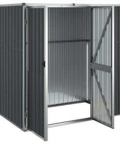 Garden Tool Shed Anthracite 161x89x161 Cm Galvanised Steel -Room Garden Tool Shed Anthracite 161x89x161 cm Galvanised Steel 516010 3