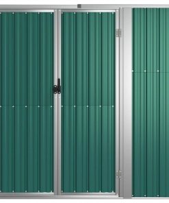 Garden Tool Shed Green 161x89x161 Cm Galvanised Steel 4 Garden Tool Shed Green 161x89x161 Cm Galvanised Steel -Room Garden Tool Shed Green 161x89x161 cm Galvanised Steel 516007 2