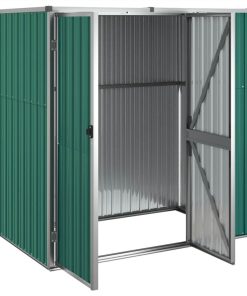 Garden Tool Shed Green 161x89x161 Cm Galvanised Steel 5 Garden Tool Shed Green 161x89x161 Cm Galvanised Steel -Room Garden Tool Shed Green 161x89x161 cm Galvanised Steel 516007 3