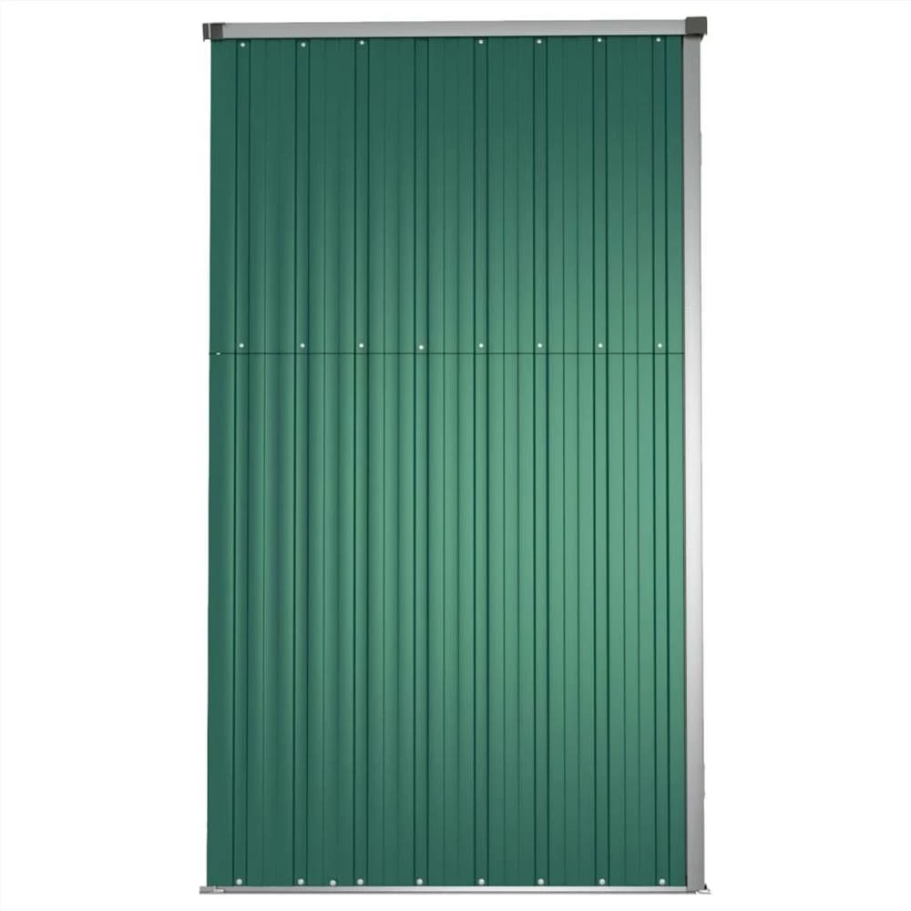 Garden Tool Shed Green 161x89x161 Cm Galvanised Steel - Image 5