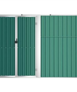Garden Tool Shed Green 225x89x161 Cm Galvanised Steel 5 Garden Tool Shed Green 225x89x161 Cm Galvanised Steel -Room Garden Tool Shed Green 225x89x161 cm Galvanised Steel 516015 3