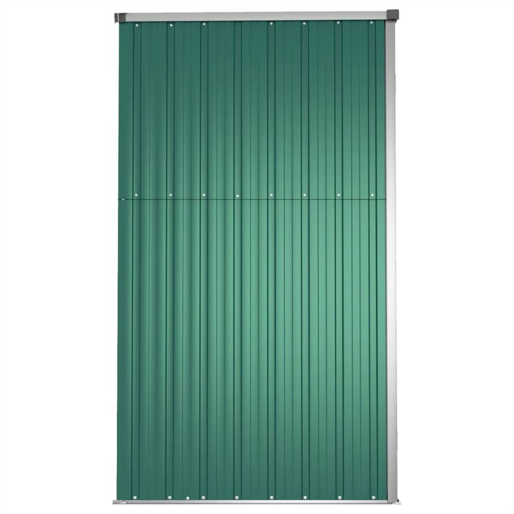 Garden Tool Shed Green 225x89x161 cm Galvanised Steel Garden Tool Shed Green 225x89x161 Cm Galvanised Steel -Room Garden Tool Shed Green 225x89x161 cm Galvanised Steel 516015 4