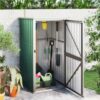 Garden Tool Shed Green 88x89x161 Cm Galvanised Steel 2 Garden Tool Shed Green 88x89x161 Cm Galvanised Steel -Room Garden Tool Shed Green 88x89x161 cm Galvanised Steel 516002 0