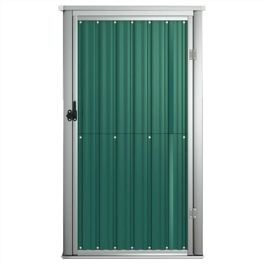 Garden Tool Shed Green 88x89x161 Cm Galvanised Steel - Image 3