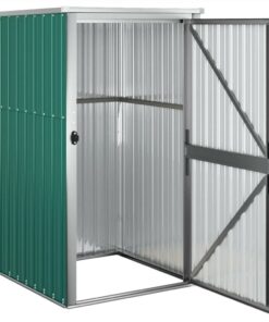 Garden Tool Shed Green 88x89x161 Cm Galvanised Steel -Room Garden Tool Shed Green 88x89x161 cm Galvanised Steel 516002 4