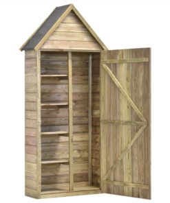 Garden Tool Shed With Door 77x37x178 Cm Impregnated Pinewood 6 Garden Tool Shed With Door 77x37x178 Cm Impregnated Pinewood -Room Garden Tool Shed with Door 77x37x178 cm Impregnated Pinewood 437161 4