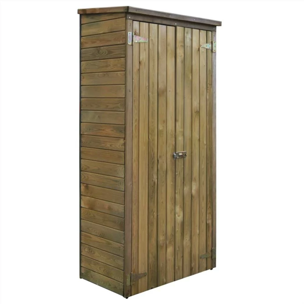 Garden Tool Storage Shed Pinewood 85x48x177 Cm