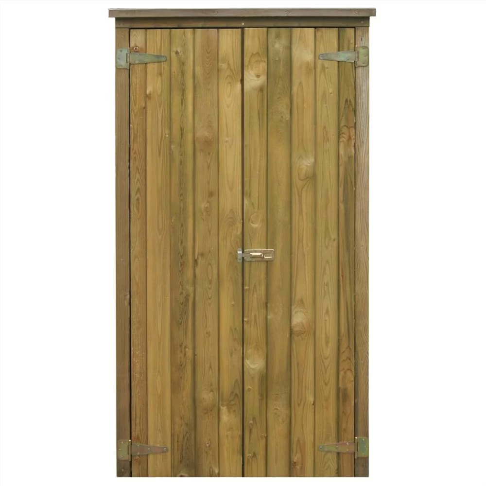 Garden Tool Storage Shed Pinewood 85x48x177 Cm - Image 4