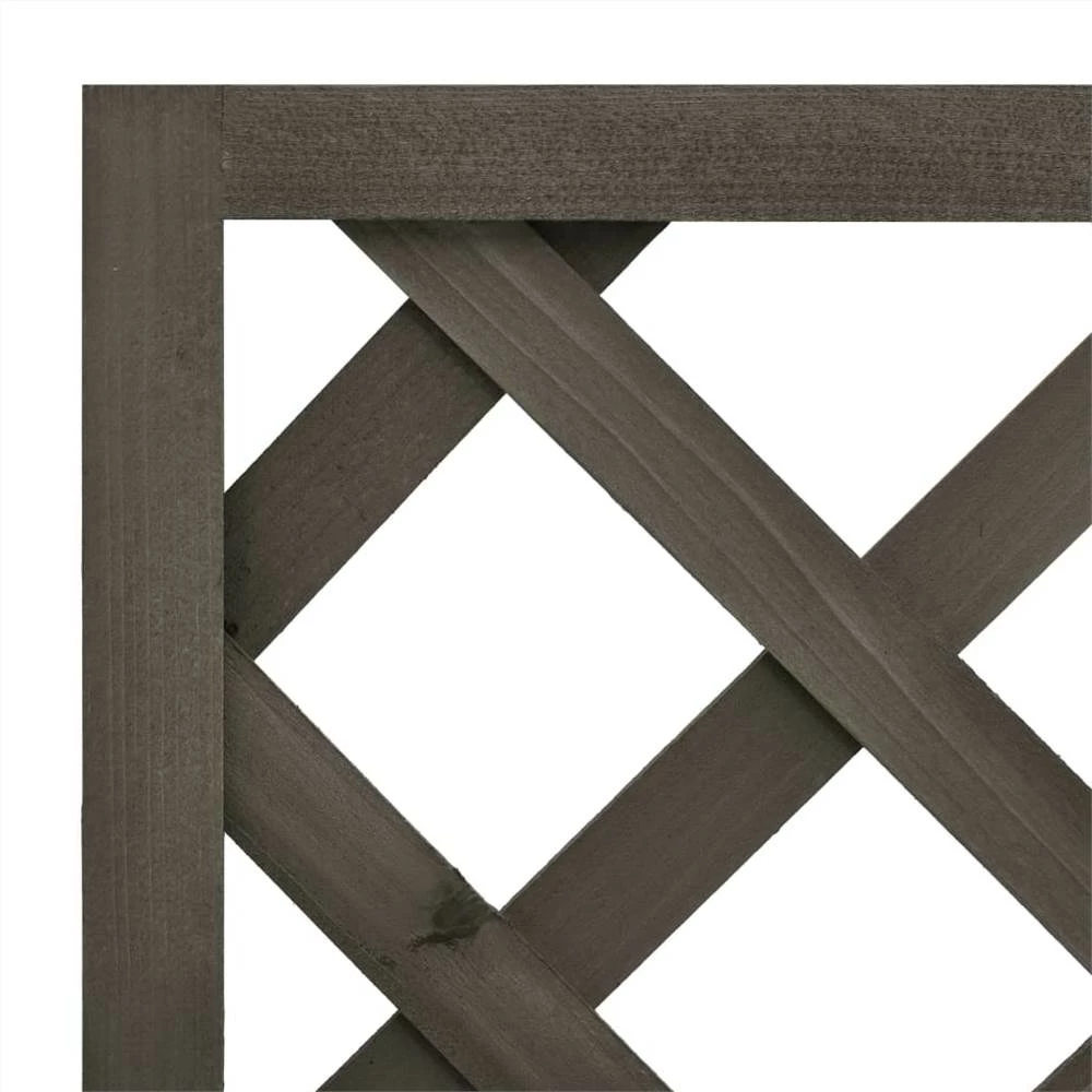 Garden Trellis Planter Grey 50x25x90 Cm Solid Firwood - Image 5