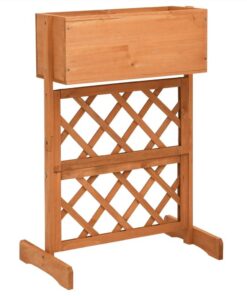 Garden Trellis Planter Orange 45x30x74 Cm Solid Firwood