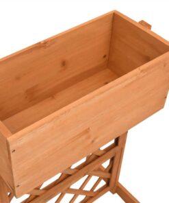 Garden Trellis Planter Orange 45x30x74 Cm Solid Firwood -Room Garden Trellis Planter Orange 45x30x74 cm Solid Firwood 456899 3