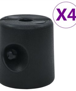 Gazebo Weights 4 Pcs PE Black