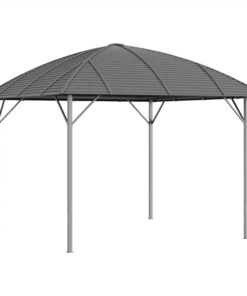 Gazebo With Arch Roof 3x3 M Anthracite 3 Gazebo With Arch Roof 3x3 M Anthracite -Room Gazebo with Arch Roof 3x3 m Anthracite 516129 1