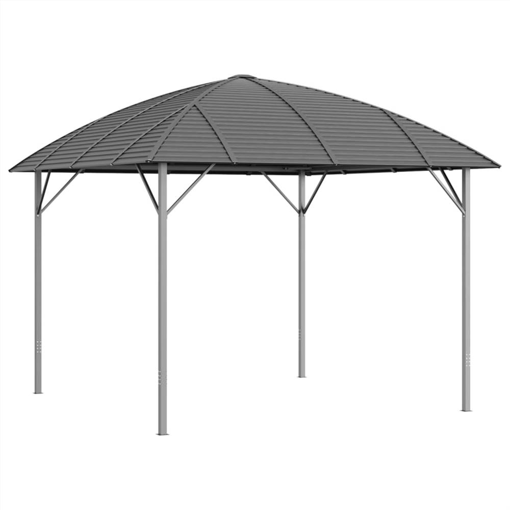 Gazebo with Arch Roof 3x3 m Anthracite Gazebo With Arch Roof 3x3 M Anthracite -Room Gazebo with Arch Roof 3x3 m Anthracite 516129 1