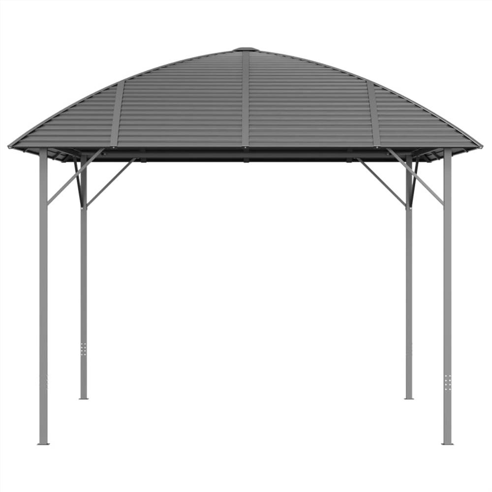 Gazebo with Arch Roof 3x3 m Anthracite Gazebo With Arch Roof 3x3 M Anthracite -Room Gazebo with Arch Roof 3x3 m Anthracite 516129 2