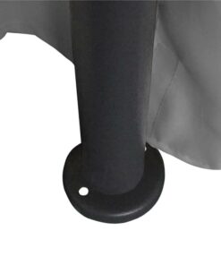 Gazebo With Curtains Round 3.5x2.7 M Anthracite 7 Gazebo With Curtains Round 3.5x2.7 M Anthracite -Room Gazebo with Curtains Round 3 5x2 7 m Anthracite 487668 5