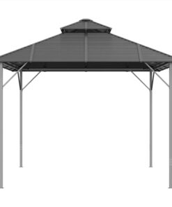 Gazebo With Double Roof 3x4 M Anthracite -Room Gazebo with Double Roof 3x4 m Anthracite 513428 3