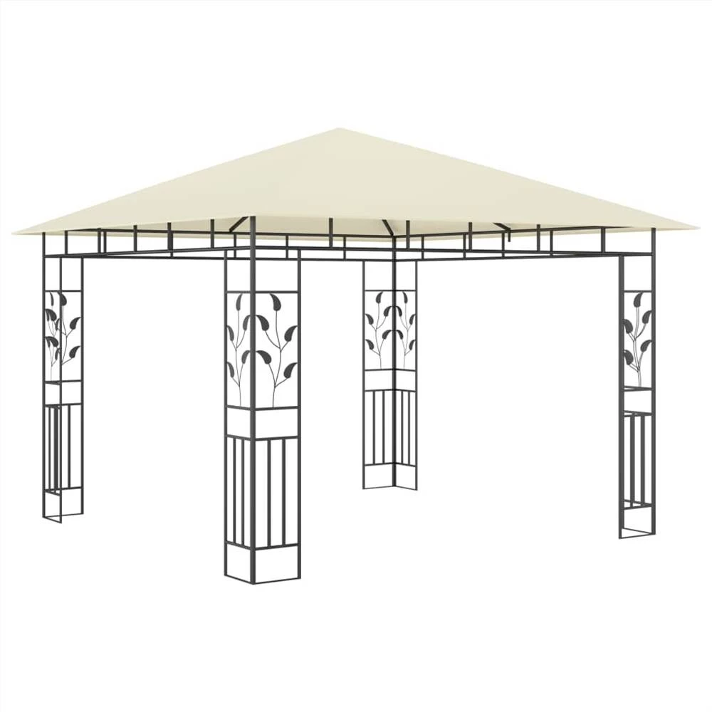 Gazebo With Mosquito Net 3x3x2.73 M Cream 180 G/m² - Image 2