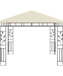 Gazebo With Mosquito Net 3x3x2.73 M Cream 180 G/m² -Room Gazebo with Mosquito Net 3x3x2 73 m Cream 180 g m 442625 2